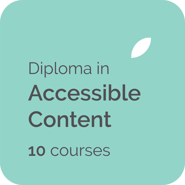 Contented Diploma in Accessible Content teaches how to write accessible content for WCAG 2 web accessibility guidelines and web accessibility standards suitable for government writers, technical writers and web content writers in the UK, USA, Australia, NZ and Canada